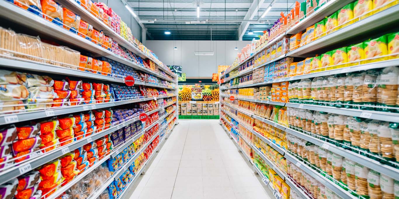 Rayons de supermarchés