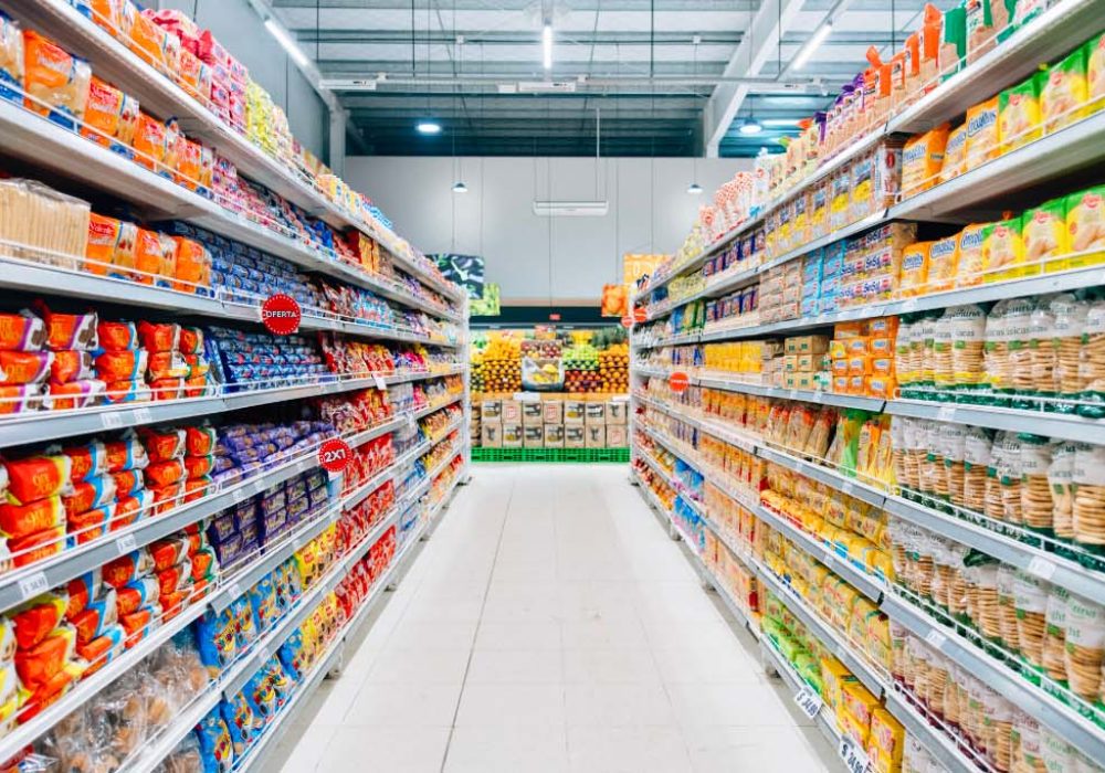 Rayons de supermarchés